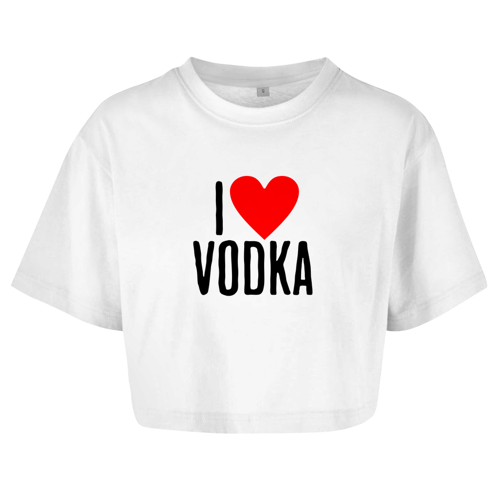 "I ❤ Vodka" Crop-Top