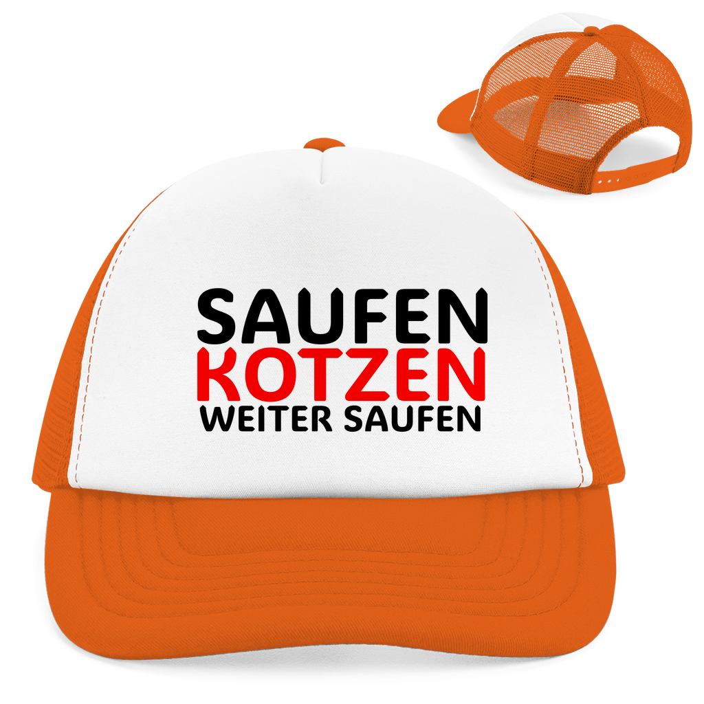 "Weiter Saufen" Retro Trucker Cap