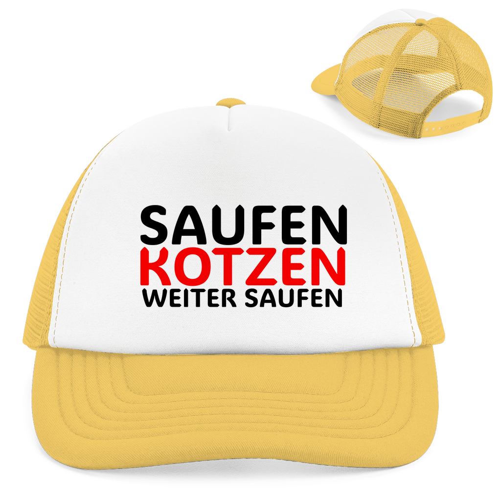 "Weiter Saufen" Retro Trucker Cap
