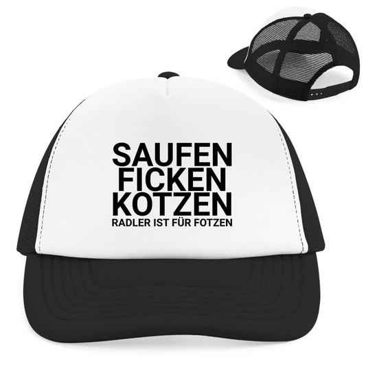 "Radler ist für Fotzen " Retro Trucker Cap