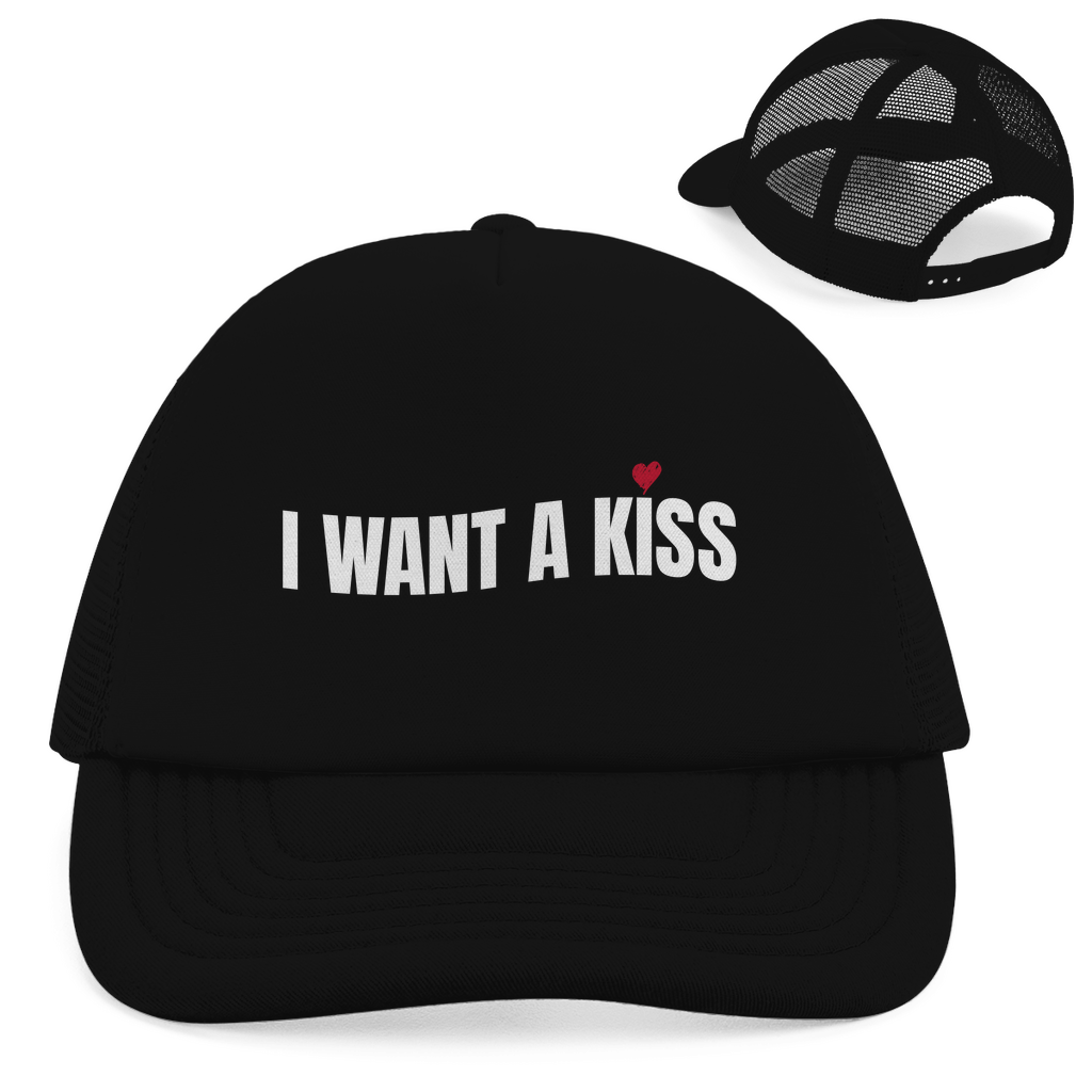 "I want a Kiss" Retro Trucker Cap