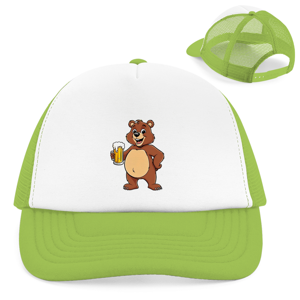 "Drinking bear" Retro Trucker Cap