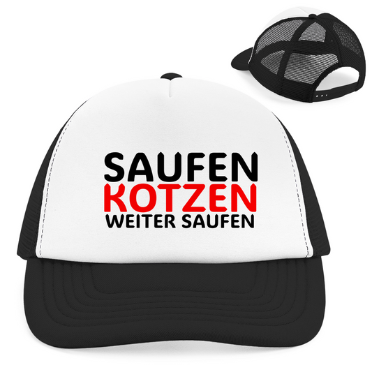 "Weiter Saufen" Retro Trucker Cap
