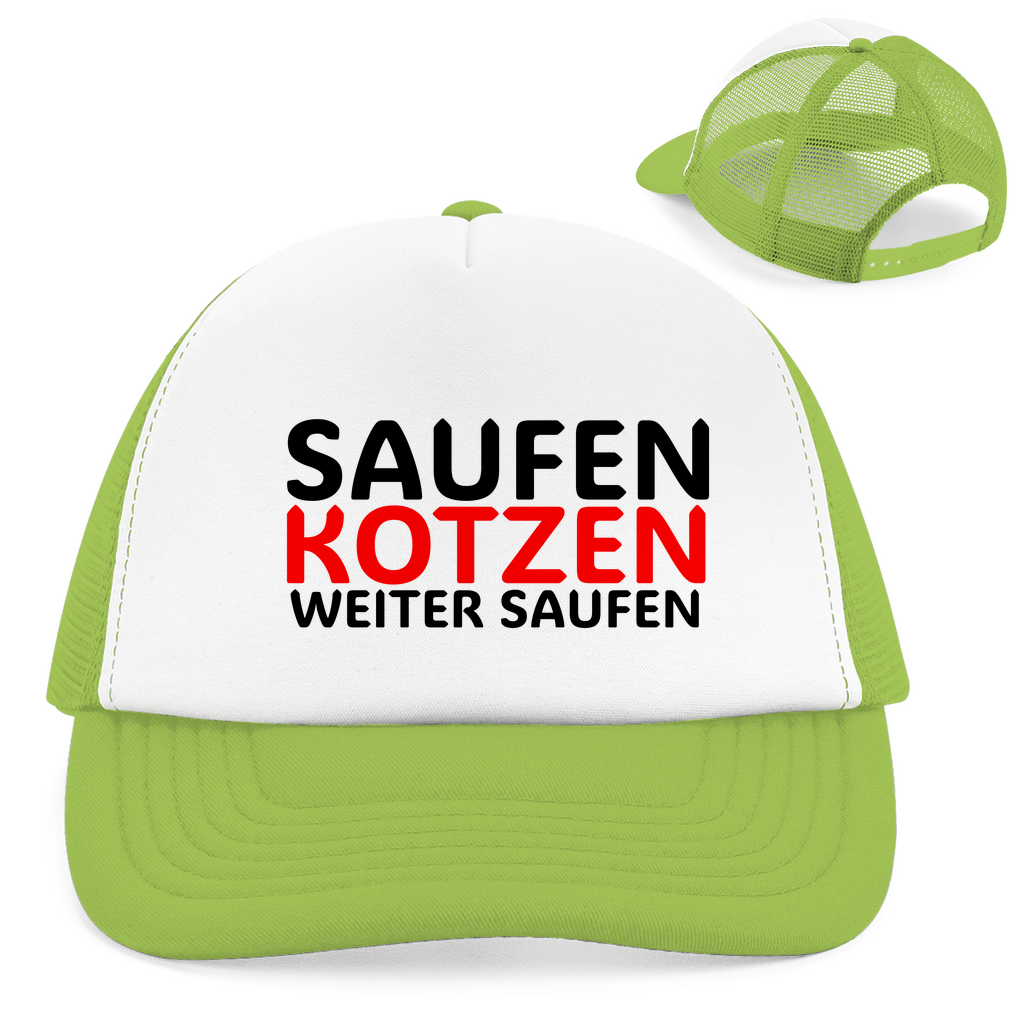 "Weiter Saufen" Retro Trucker Cap