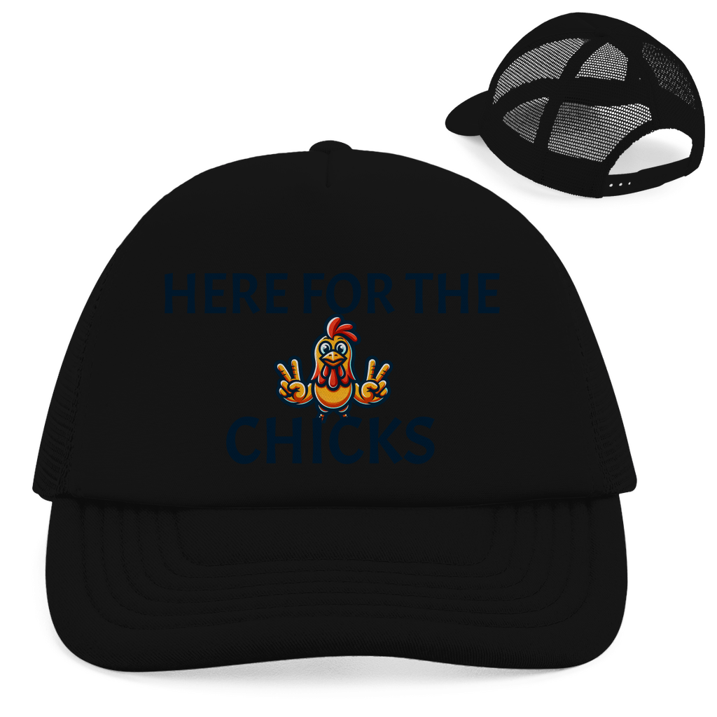 "Here for the Chicks" Retro Trucker Cap