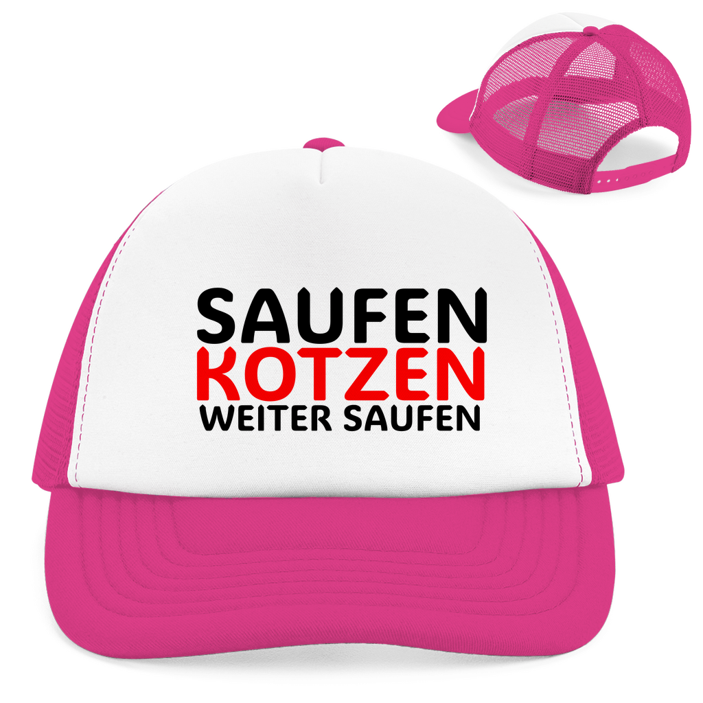 "Weiter Saufen" Retro Trucker Cap