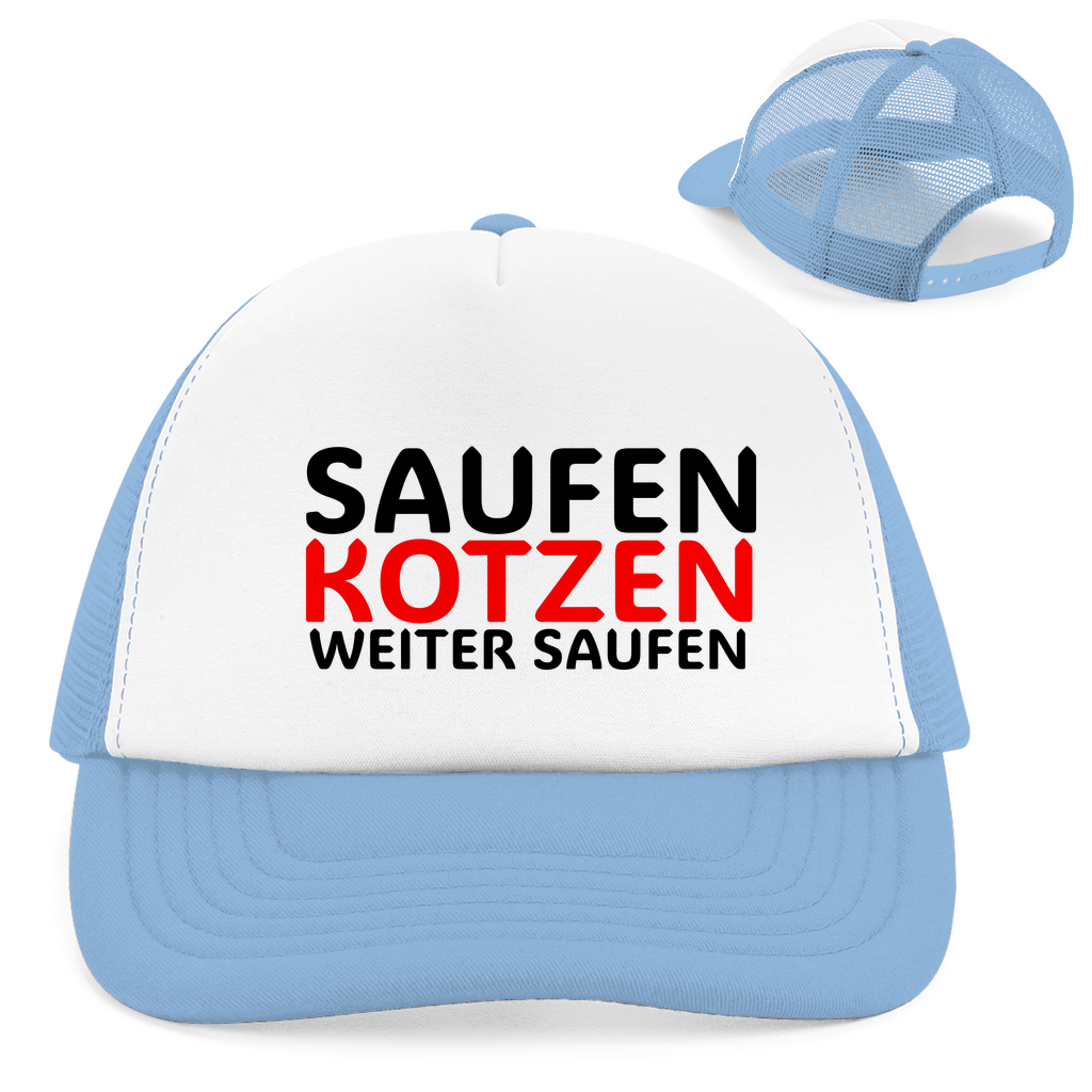 "Weiter Saufen" Retro Trucker Cap