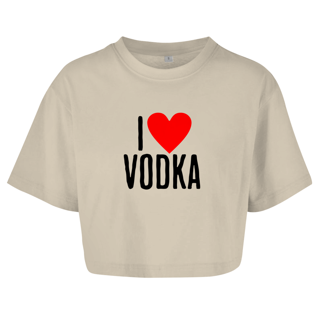 "I ❤ Vodka" Crop-Top