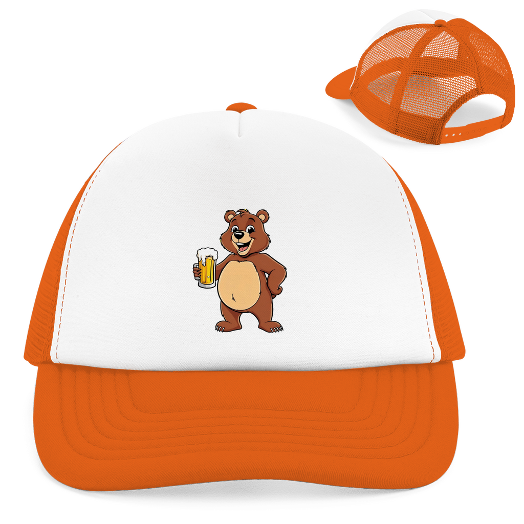"Drinking bear" Retro Trucker Cap
