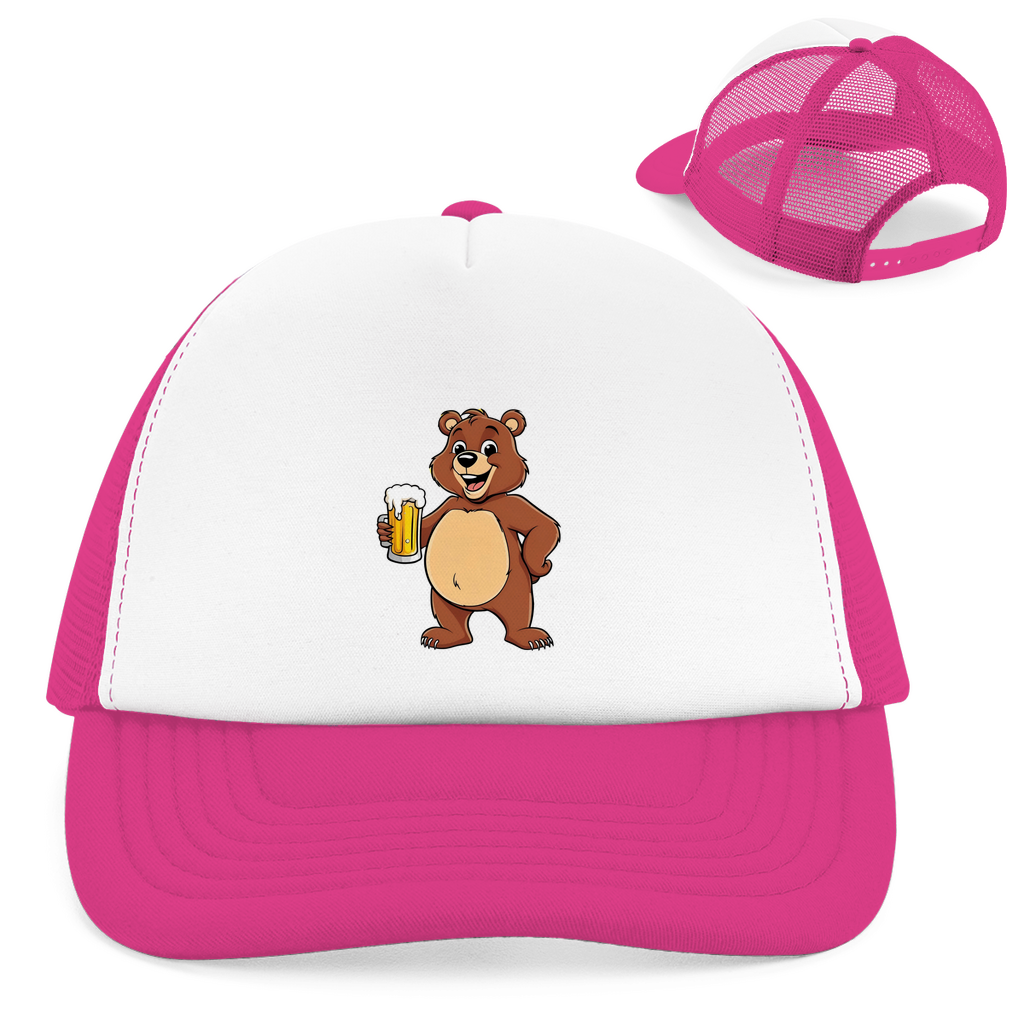 "Drinking bear" Retro Trucker Cap