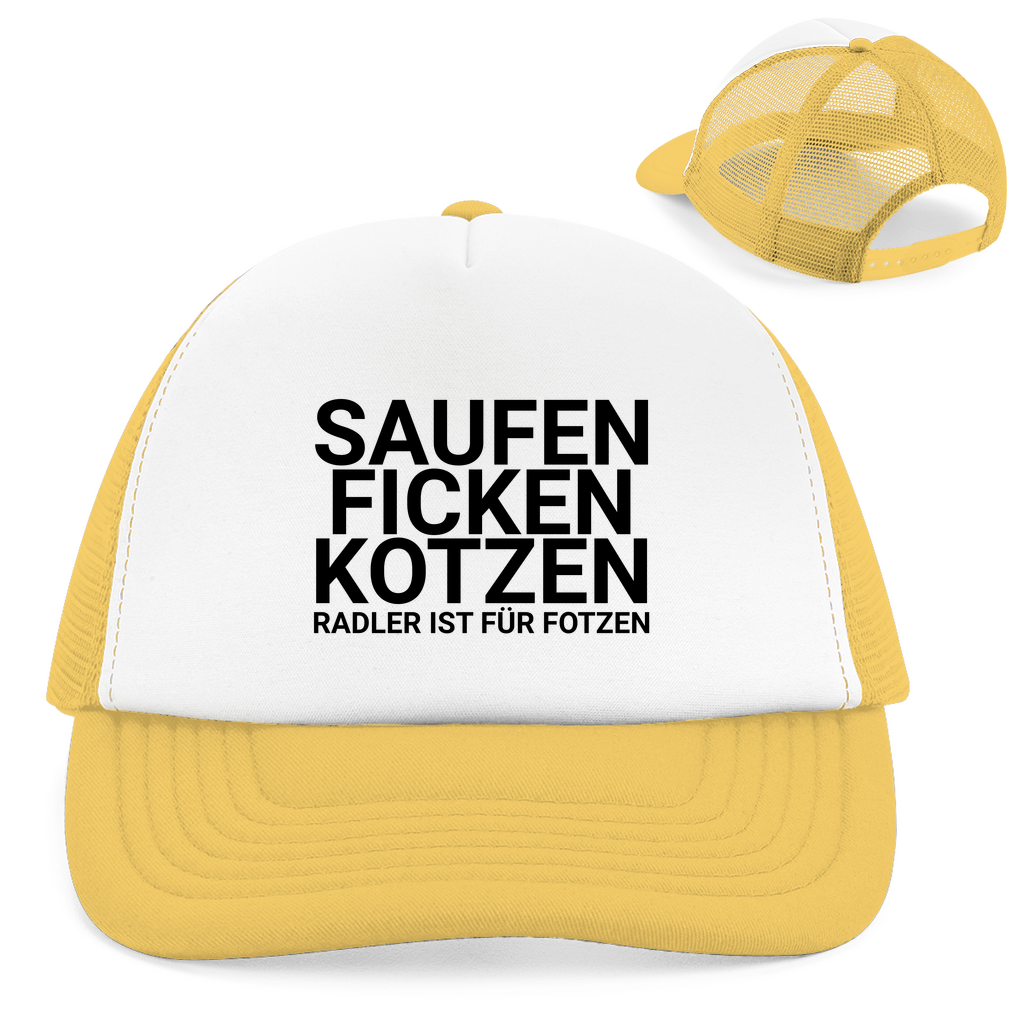 "Radler ist für Fotzen " Retro Trucker Cap