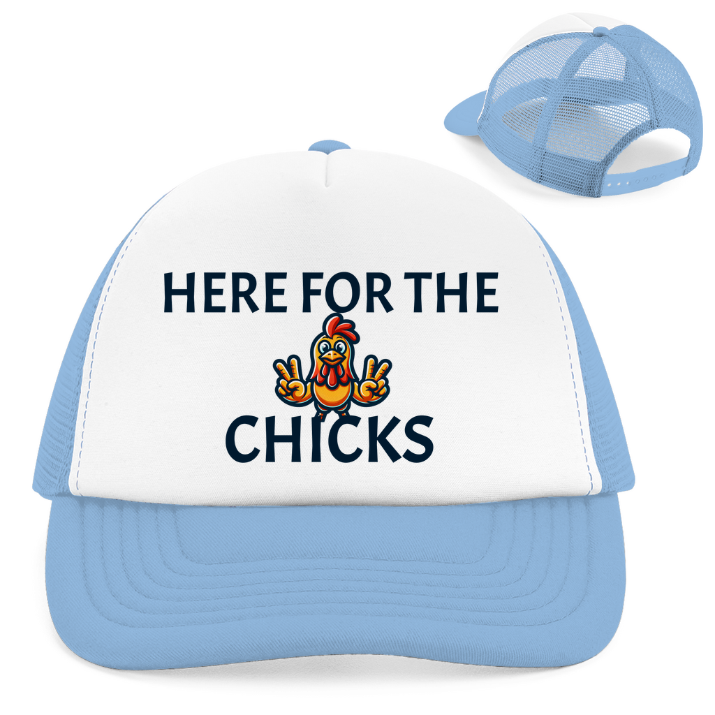 "Here for the Chicks" Retro Trucker Cap