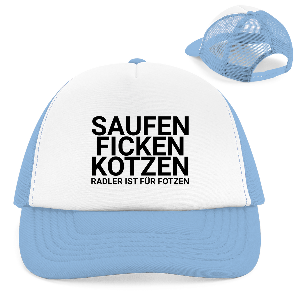 "Radler ist für Fotzen " Retro Trucker Cap