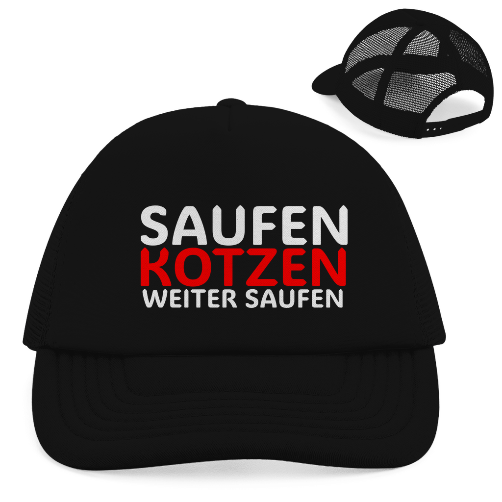"Weiter Saufen" Retro Trucker Cap