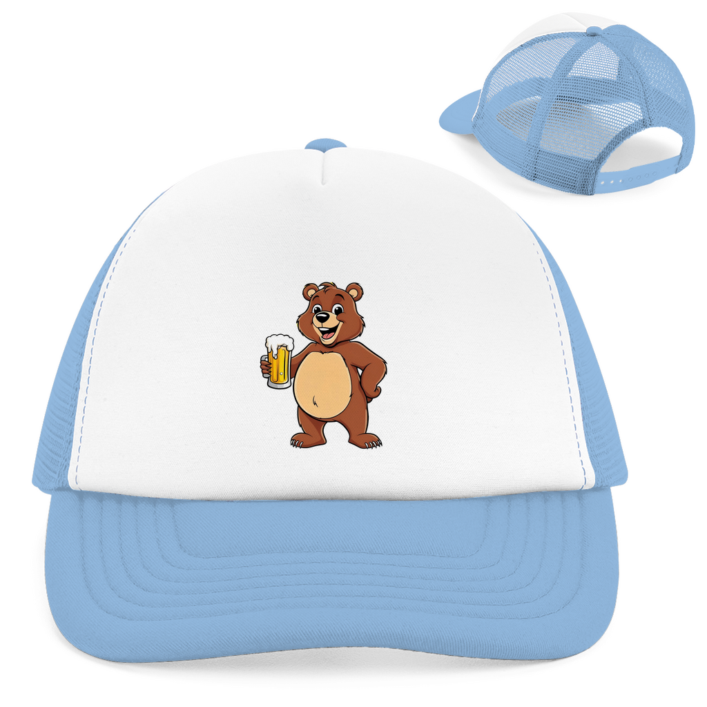 "Drinking bear" Retro Trucker Cap