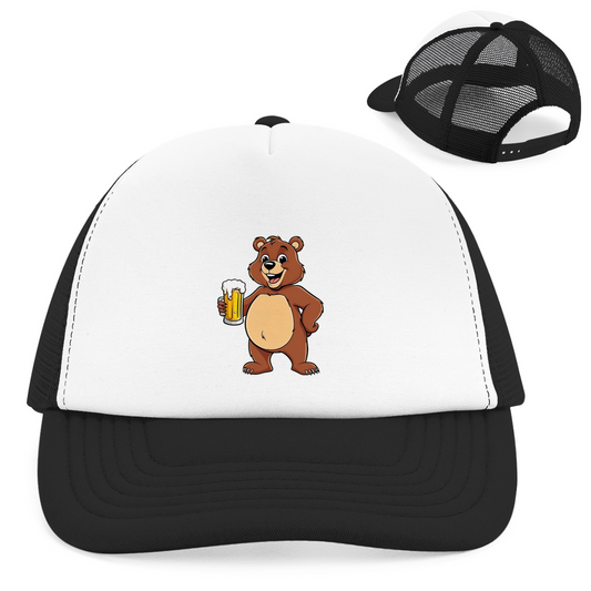 "Drinking bear" Retro Trucker Cap