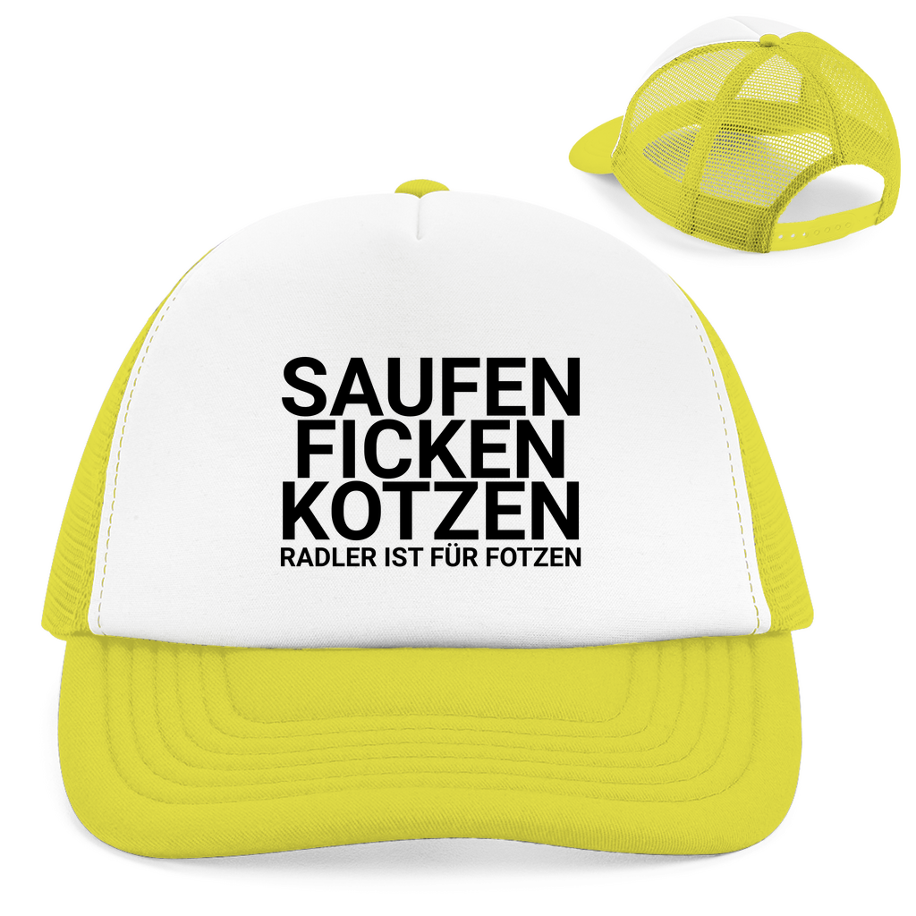"Radler ist für Fotzen " Retro Trucker Cap