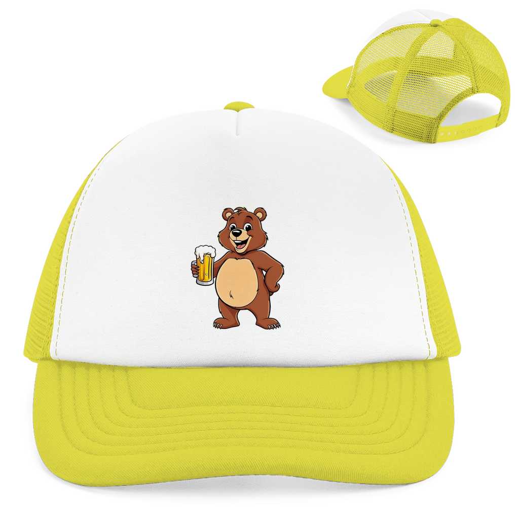 "Drinking bear" Retro Trucker Cap