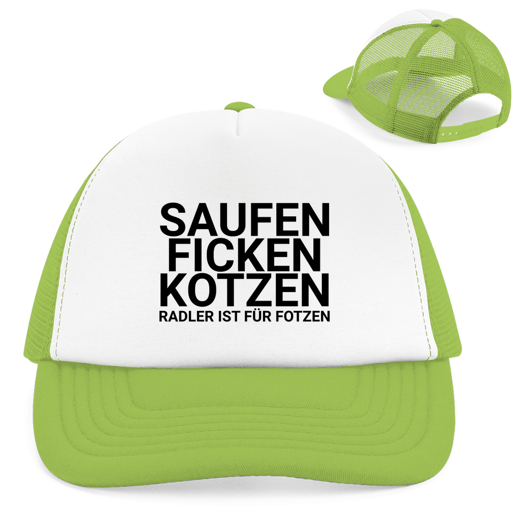 "Radler ist für Fotzen " Retro Trucker Cap