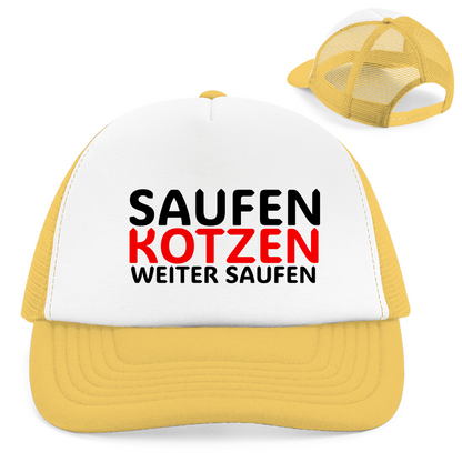 "Weiter Saufen"  Retro Trucker Cap