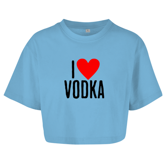 "I ❤ Vodka" Crop-Top