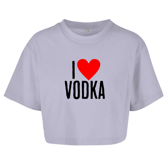 "I ❤ Vodka" Crop-Top