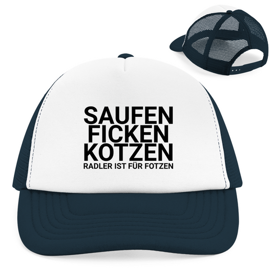 "Radler ist für Fotzen "  Retro Trucker Cap