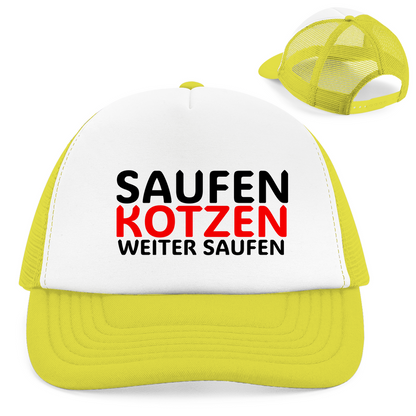 "Weiter Saufen"  Retro Trucker Cap