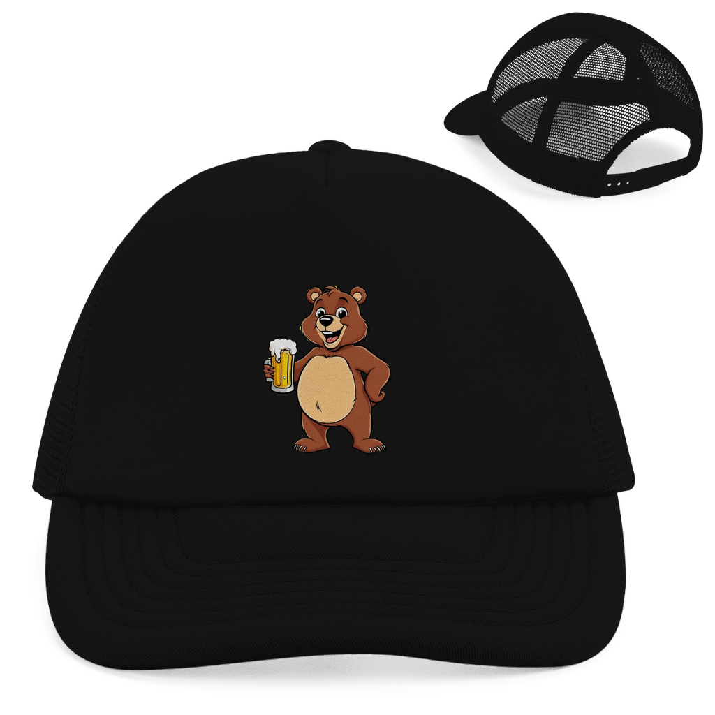 "Drinking bear" Retro Trucker Cap